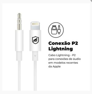 Cabo Auxiliar P2 para iPhone / P2 - Lightning - Gshield