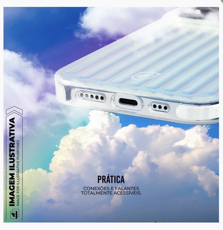 Capa para iPhone - Magsafe Rainbow Transparente - Gshield - Imagem 4