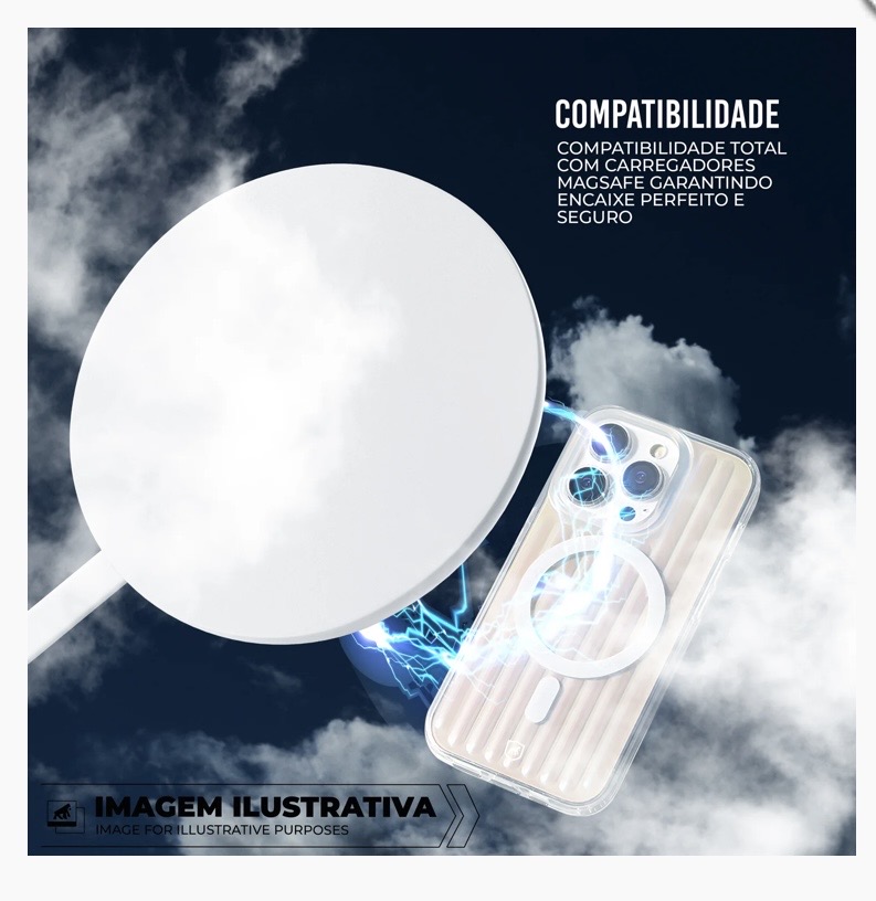 Capa para iPhone - Magsafe Rainbow Transparente - Gshield - Imagem 5