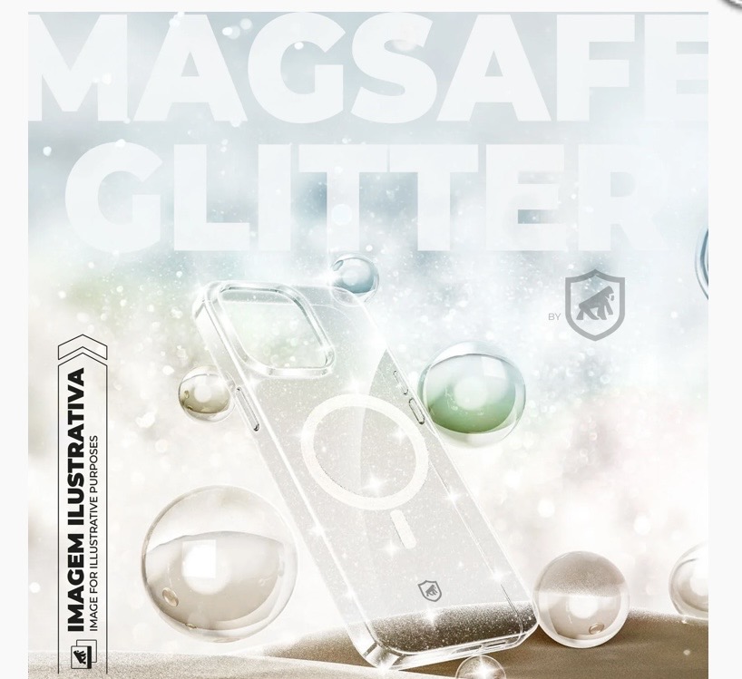 Capa para iPhone - MagSafe Glitter - Gshield - Imagem 3