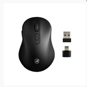 Mouse sem Fio USB-A com Adaptador Tipo C - Hybrid - Gshield